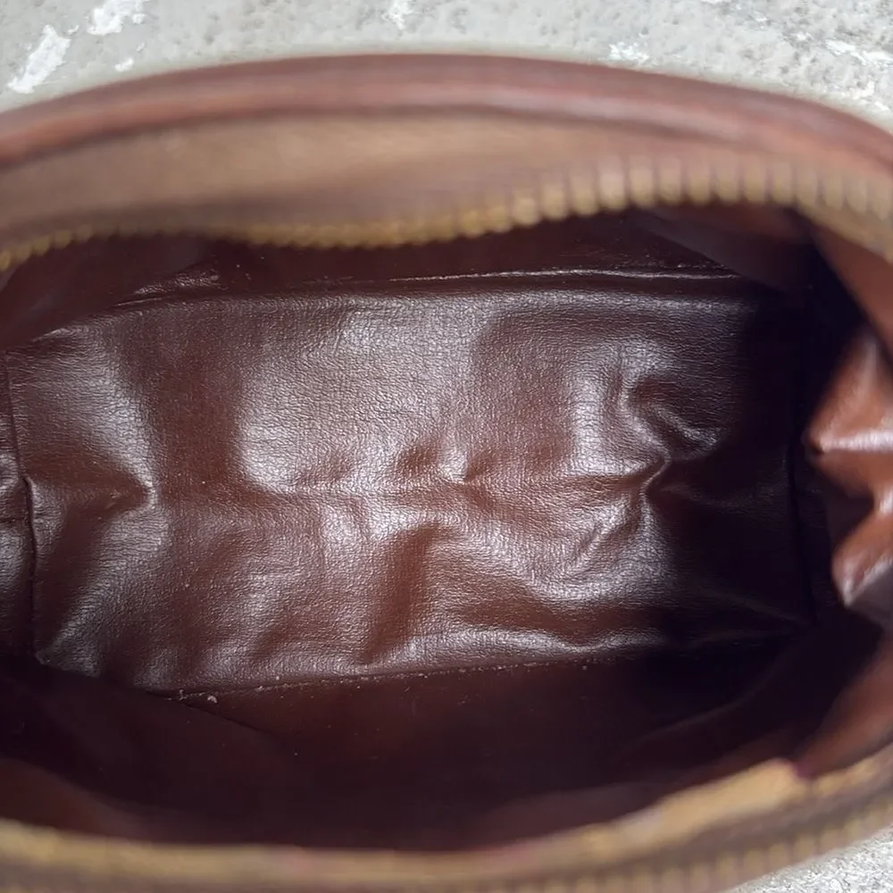 Christian Dior brown Trotter canvas makeup case